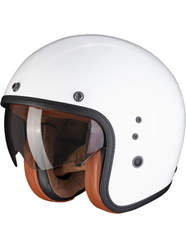 Kask motocyklowy otwarty SCORPION BELFAST EVO LUXE White