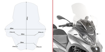 Szyba GIVI przezroczysta - PIAGGIO MP3 350–500 Sport / Business (18)