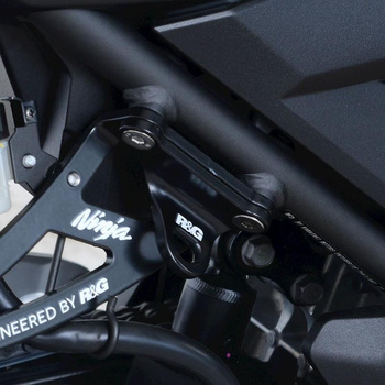 Uchwyty na pasy transportowe RG RACING KAWASAKI NINJA 400 18-/NINJA 250 18- BLACK