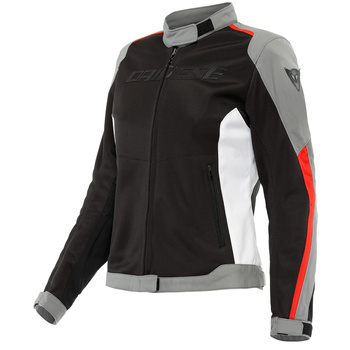 Kurtka motocyklowa damska tekstylna DAINESE HYDRAFLUX 2 AIR LADY D-DRY czarny szary czerwony