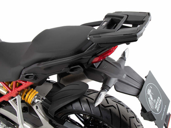 Bagażnik centralny Easyrack w kolorze czarnym, do połączenia z oryginalnym bagażnikiem tylnym do Ducati Multistrada V4 / S / Pikes Peak / Rally / RS (2025-)