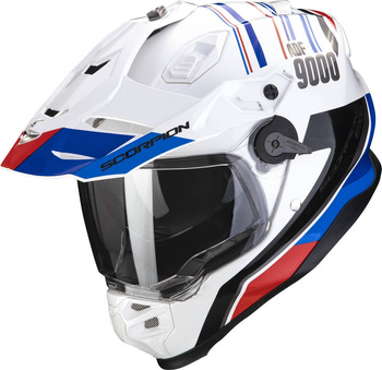 Kask motocyklowy integralny SCORPION ADF-9000 AIR DESERT biały czarny czerwony