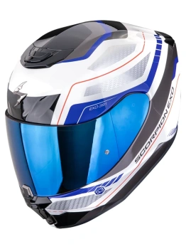 Kask motocyklowy integralny SCORPION EXO-391 LEO White-Blue
