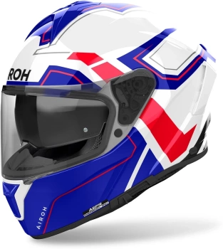 Kask motocyklowy integralny Airoh Spark 2 DART niebiesko czerwony połysk