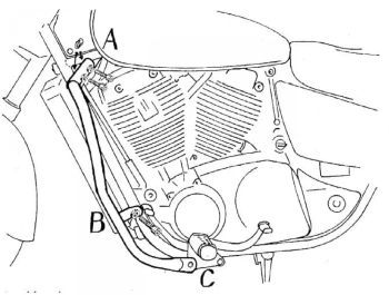 Honda VT 1100 C3 Shadow (1998-2001) Gmol silnika
