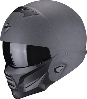 Kask motocyklowy szczękowy SCORPION EXO-COMBAT II GRAPHITE dark szary