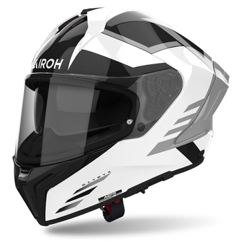 Kask motocyklowy AIROH MATRYX THRON WHITE GLOSS