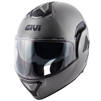 GIVI KASK MOTOCYKLOWY X.30 BACK - SZCZĘKOWY Z BLĘDĄ I SZCZĘKĄ PRZESUWANĄ DO TYŁU - TITANIUM MAT
