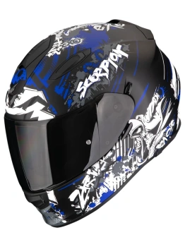 Kask motocyklowy integralny SCORPION EXO-491 SPECTOR Matt Black-Blue
