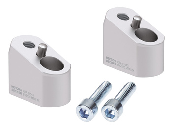 Podwyższenie kierownicy z offsetem 30 mm wysokości, 20 mm tyłu, srebrne do Triumph Tiger Explorer 1200 (2012-2020)