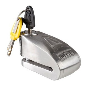 AUVRAY blokada na tarczę z alarmem  B-LOCK 10 INOX - stal nierdzewna, średnica bolca 10mm (klasa S.R.A.)