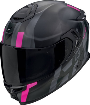 Kask motocyklowy integralny SCORPION EXO-GT SP AIR TOURADVEN czarny mat różowy