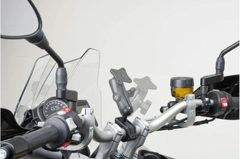 Uniwersalny uchwyt kulowy GPS na kierownicę o 22/28 mm SW-MOTECH black