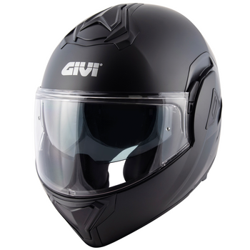 GIVI KASK MOTOCYKLOWY X.30 BACK - SZCZĘKOWY Z BLĘDĄ I SZCZĘKĄ PRZESUWANĄ DO TYŁU - CZARNY MAT