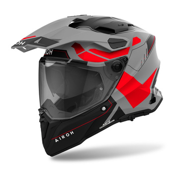 Kask motocyklowy cross/enduro AIROH COMMANDER 2 REVEAL RED FLUO MATT