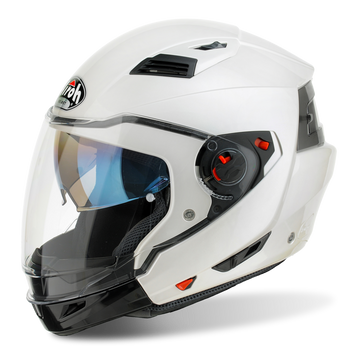 Kask motocyklowy szczękowy AIROH EXECUTIVE WHITE GLOSS