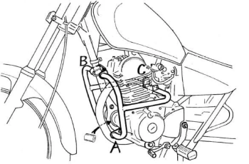 Yamaha SR 125 (1996-2001) Gmol silnika