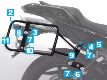 Yamaha FZ 6 Fazer S2 (2007-2010) stelaż pod sakwy boczne Lock it
