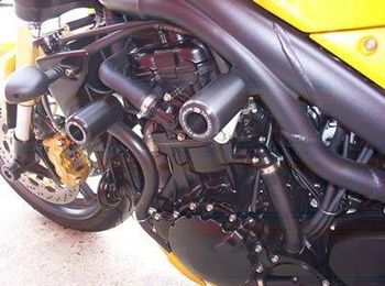 Crashpady Classic RG RACING MID ENGINE - TRIUMPH SPEED TRIPLE 97-07 BLACK