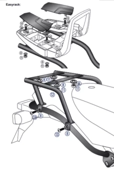 BMW HP 2 (2005-2008) Easyrack stelaż