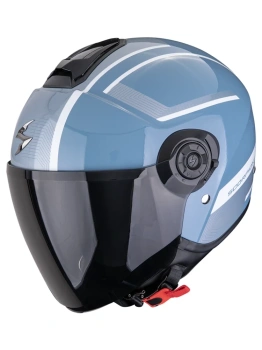 Kask motocyklowy otwarty SCORPION EXO-CITY II COSMOS Blue-Silver