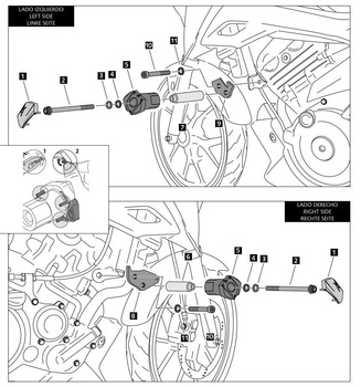 Crash pady PUIG do Suzuki GSX-S125 20-21