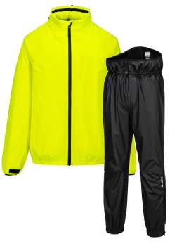 Kombinezon przeciwdeszczowy motocyklowy dwuczęściowy K-OUT AIR fluo