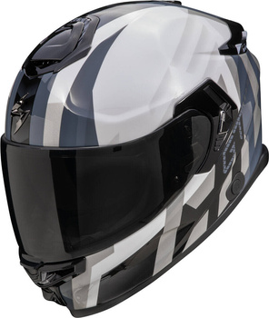 Kask motocyklowy integralny SCORPION EXO-GT SP AIR TOURADVEN biały srebrny