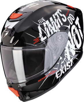 Kask motocyklowy integralny SCORPION EXO-JNR AIR BOUM czarny biały