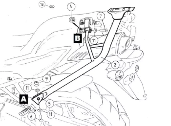 Yamaha FZ 6/Fazer (2007-2009) Alurack stelaż