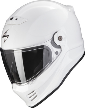 Kask motocyklowy integralny SCORPION COVERT FX SOLID biały