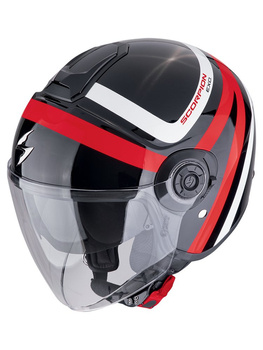 Kask motocyklowy otwarty SCORPION EXO-CITY II RIVA Black-Red