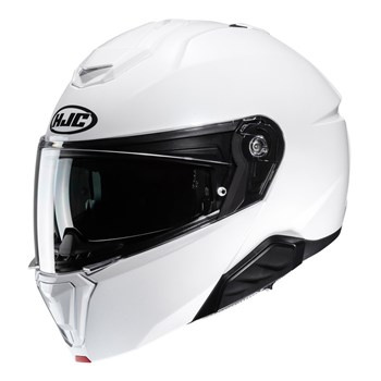 Kask motocyklowy szczękowy HJC I91 Solid Pearl biały