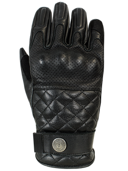 Rękawice motocyklowe skórzane skóra JOHN DOE Tracker czarne