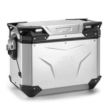 GIVI KUFER BOCZNY GIVI TREKKER OUTBACK EVO SMART OBKEV48AAR, 48 LITRÓW, ALU ANODYZOWANY SREBRNY (PRAWY)