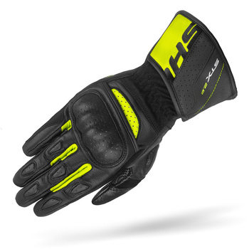 Rękawice motocyklowe ochraniacze SHIMA STX 2.0 MEN FLUO czarne fluo
