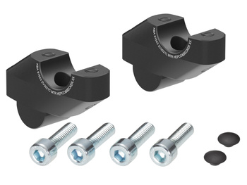 Podwyższenie kierownicy z offsetem 30 mm wysokości, 21 mm tyłu, czarne do motocykla Honda CMX 1100 Rebel / DCT (2021-2024)