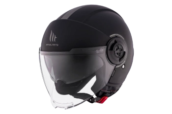 Kask otwarty MT OF502SV B VIALE SV S SOLID A1 MATT czarny matowy