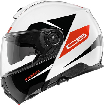 Kask motocyklowy szczękowy SCHUBERTH C5 Eclipse biały połysk