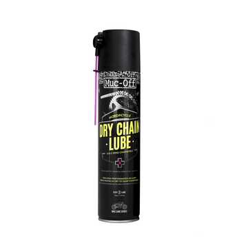 Muc-Off Smar do łańcucha do użytku drogowego i offroadowego w suchych warunkach, baza teflonowa - 400ml - Dry Weather Chain Lube