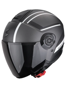 Kask motocyklowy otwarty SCORPION EXO-CITY II COSMOS Matt Silver-White