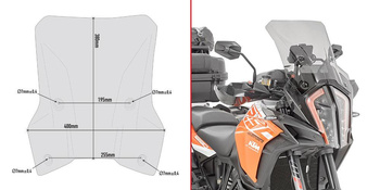 Szyba GIVI dymiona - KTM 1290 SUPER ADVENTURE (17)