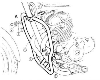 Honda CA 125 Rebel (1995-2001) Gmol silnika