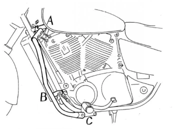 Honda VT 1100 C2 Shadow (1995-2000) Gmol silnika