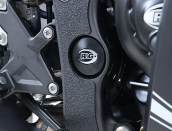 Zaślepka ramy RG RACING KAWASAKI ZX-10R 16- LEWA STRONA BLACK