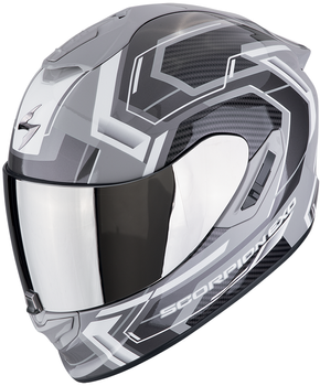 Kask motocyklowy integralny SCORPION EXO-1400 EVO II AIR LINART szary biały