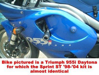 Crashpady Classic RG RACING TRIUMPH SPRINT ST -04 TIGER 02-06 BLACK