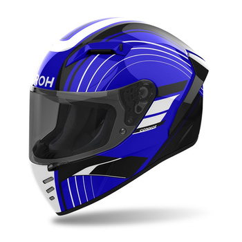 Kask motocyklowy integralny AIROH CONNOR ACHIEVE BLUE GLOSS