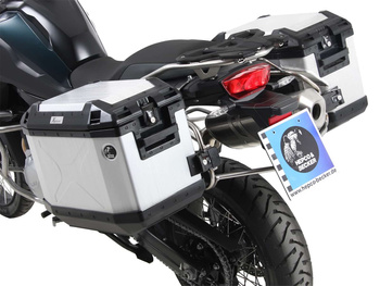 Wycięcie na kufry boczne ze stali nierdzewnej, w tym srebrne kufry boczne Xplorer do BMW F 850 GS Adventure (2019-2023)