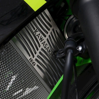 Osłona chłodnicy RG RACING KAWASAKI NINJA 125/Z125 19- STAL NIERDZEWNA BRANDED